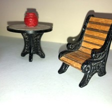 Garden chairs for dolls house - chairs,