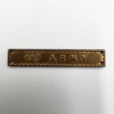 Genuine WW2 1st Army Star Medal Bar Clasp
