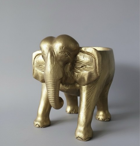 Vintage gold elephant - vintage, stool