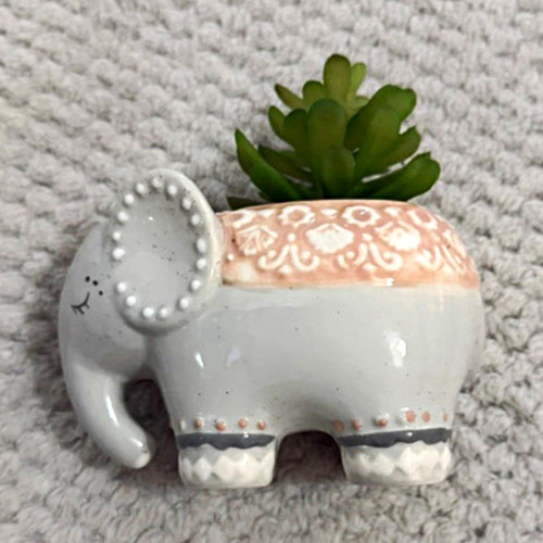 Small ceramic elephant - ceramic,