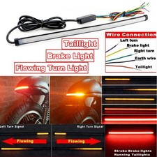 12v Motorbike Strip Rear Tail Indicator Brake LED Light Cafe For Racer Streetfig