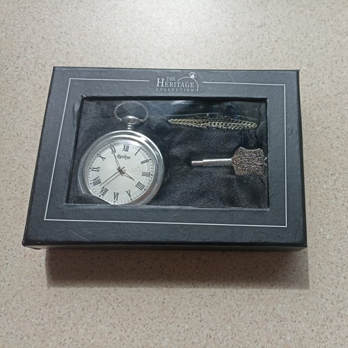 Silver plated pocket watch - plated,