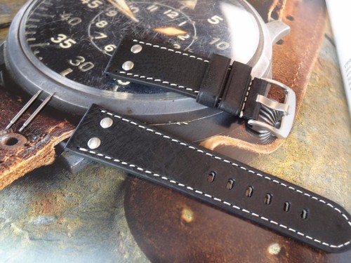 Rivets leather strap - band, hand