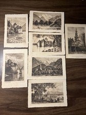 Seven Antique German Postcards