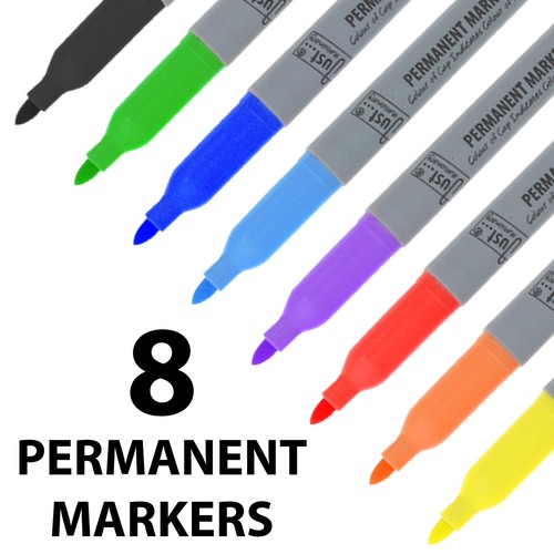 Multi colour permanent markers - multi,
