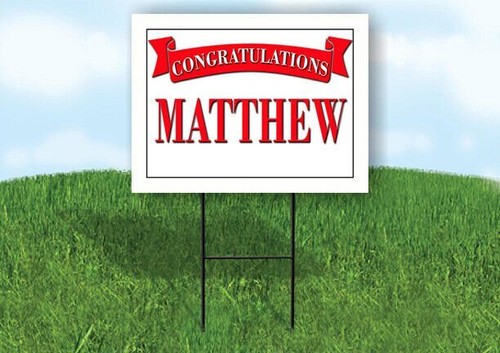 Matthew congratulations red - congratulations,