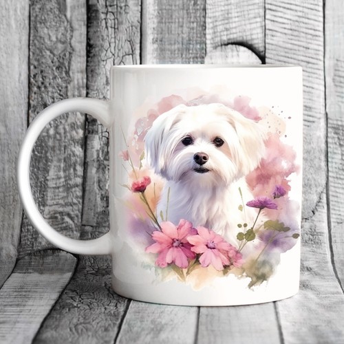 Maltese dog mug ideal - dog,