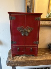 Vintage Deep Red Asian Chinese