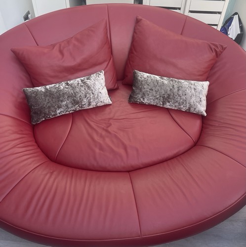 Natuzzi leather love chair - leather,