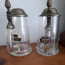 Two Vintage Artois 1366 Pewter