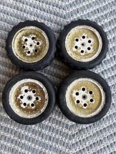 GOLD WHEEL  Tyre SET Hotshot Bigwig Boomerang RC Tamiya 9335020 9805110 9805111