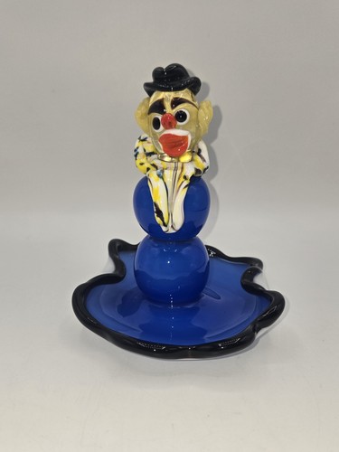 Murano art glass - glass, clown