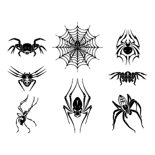 Spiders clipart vector - spiders, clip
