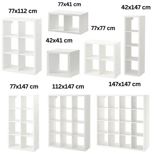Ikea kallax white shelving - ikea,