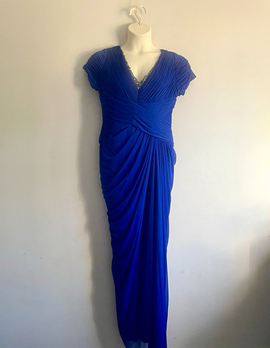 Adrianna papell blue beaded - adrianna,