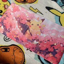 Pikachu Rubber Playmat Play