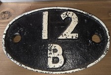 Steam Locomotive Shedplate 12B
