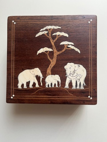 Vintage indian rosewood - indian, inlaid