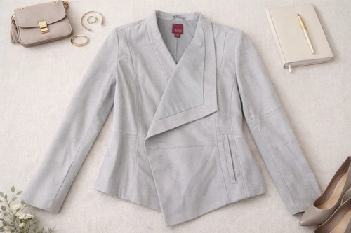 Gray genuine leather - gray,