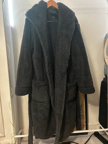 Next slate grey - borg, hooded