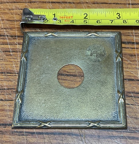 Vintage brass back plate for - brass,