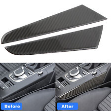 For Audi A3 8V Carbon Fiber Interior RHD Gear Shift Side Panel Cover Trim 14-19