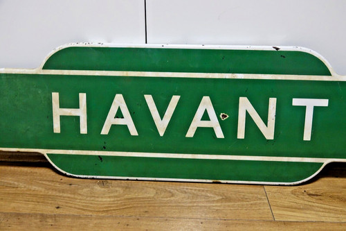 Genuine havant railway enamel - havant,