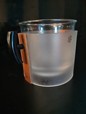 REDE GUZZINI Lucite, Glass and Wood Ice Champagne Bucket Made In Italy