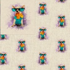 Cotton Rich Linen Look Fabric