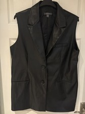 Ladies Long  Black Faux