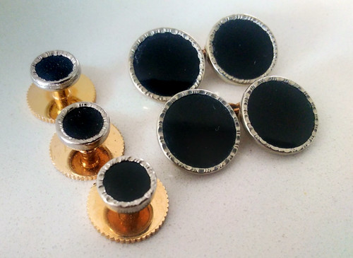 Vintage black silver - black, &