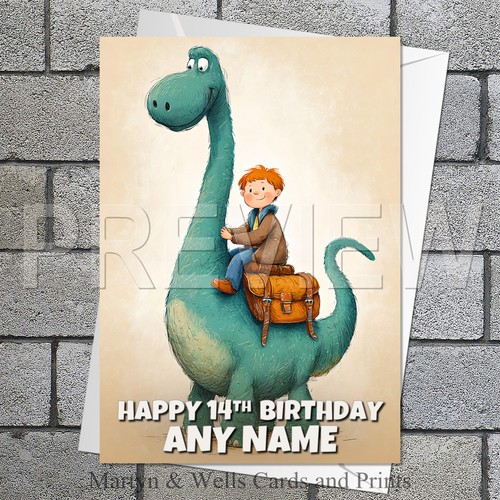 Dinosaur birthday card 5x7 - card.,