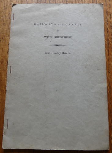 Railways canals in west - &,