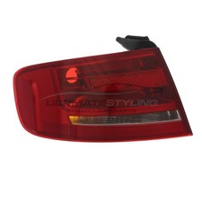 Audi A4 Rear Light 2008-2012 Saloon Outer Wing Tail Lamp Lens Passenger Side