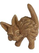 Scaredy Cat Figurine Price Brothers Circa 1940's Brown - Sylvac style