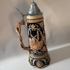 Vintage German Beer Stein 13"