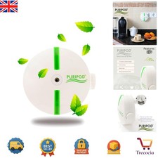 Efficient HEPA Air Purifier in Elegant White & Green - Clean Air Everyday