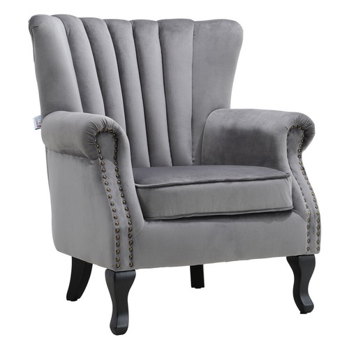 Armchair velvet upholstered - armchair,