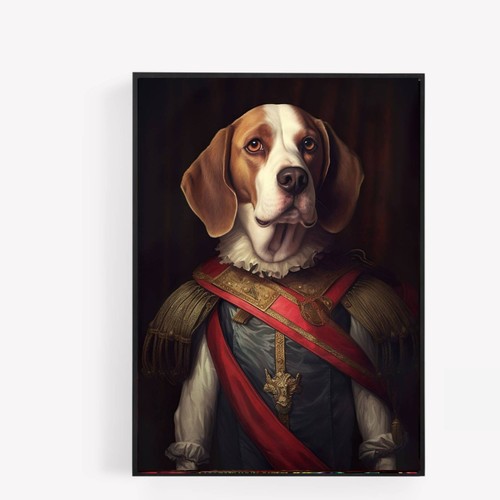 Royal beagle dog - , style