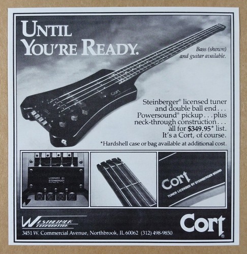 1984 cort steinberger bass - 1984,