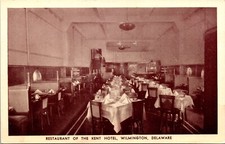 Postcard Restaurant of the Kent Hotel in Wilmington, Delaware