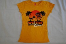 WE THE KING BEACH PALM TREES LADIES SKINNY T SHIRT NEW OFFICIAL BAND RARE