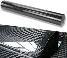 Black carbon fibre vinyl - black,