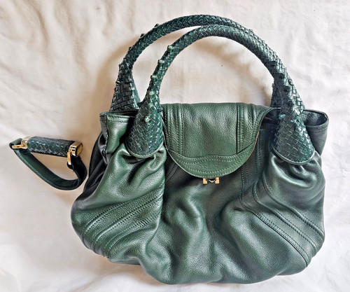 Vintage fendi green leather - vintage,