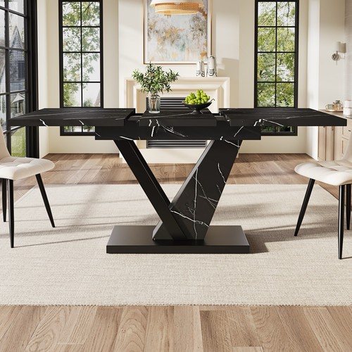 Extendable dining table - dining,