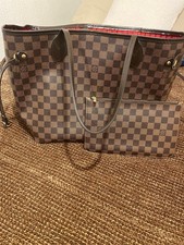 Louis Vuitton Neverfull Tote MM Brown Canvas