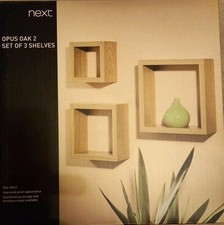 Next OPUS OAK Set Of 3 SHELVES