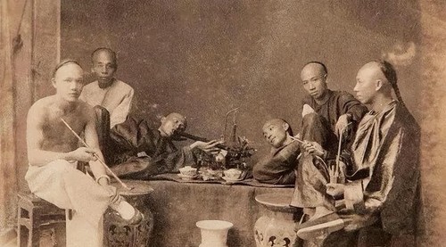 Chinese opium smokers 1890 - chinese,