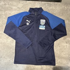 West Brom Puma Navy Football Training Top Jacket Size Medium