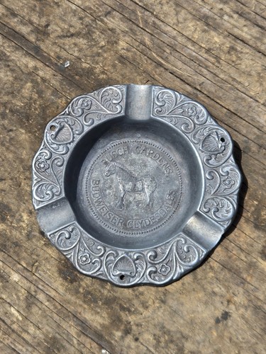 Vintage metal ashtray - metal, busch